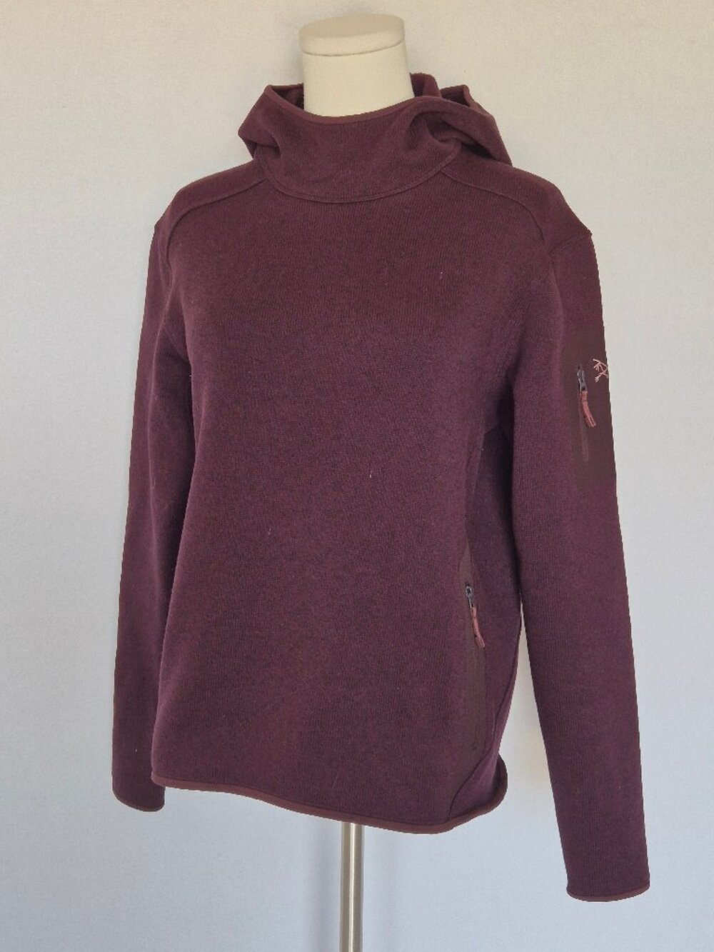 Arc'teryx Covert Pullover Hoody Fleece Lined Phantasm Heather - Picture 2 of 16